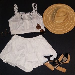 White fringe cardigan